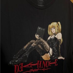 Black Death Note Misa Amane graphic T-shirt